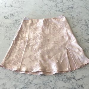 blush mini skirt